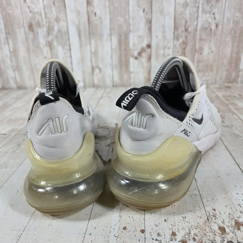Nike Air Max 270 Womens White Black Running Shoes AH6789-100 Size 8.5